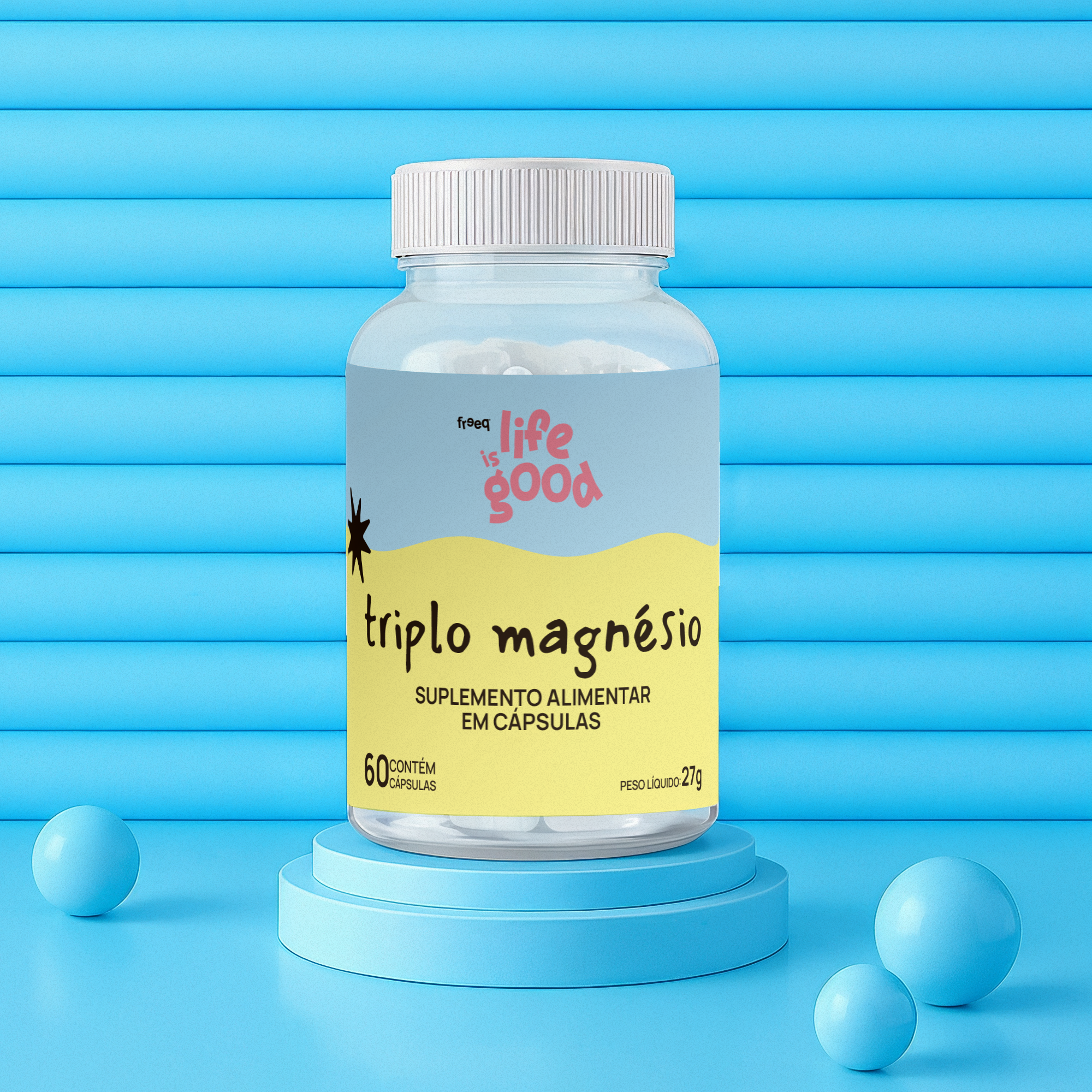 Triplo Magnésio - Life is Good (60 cápsulas)