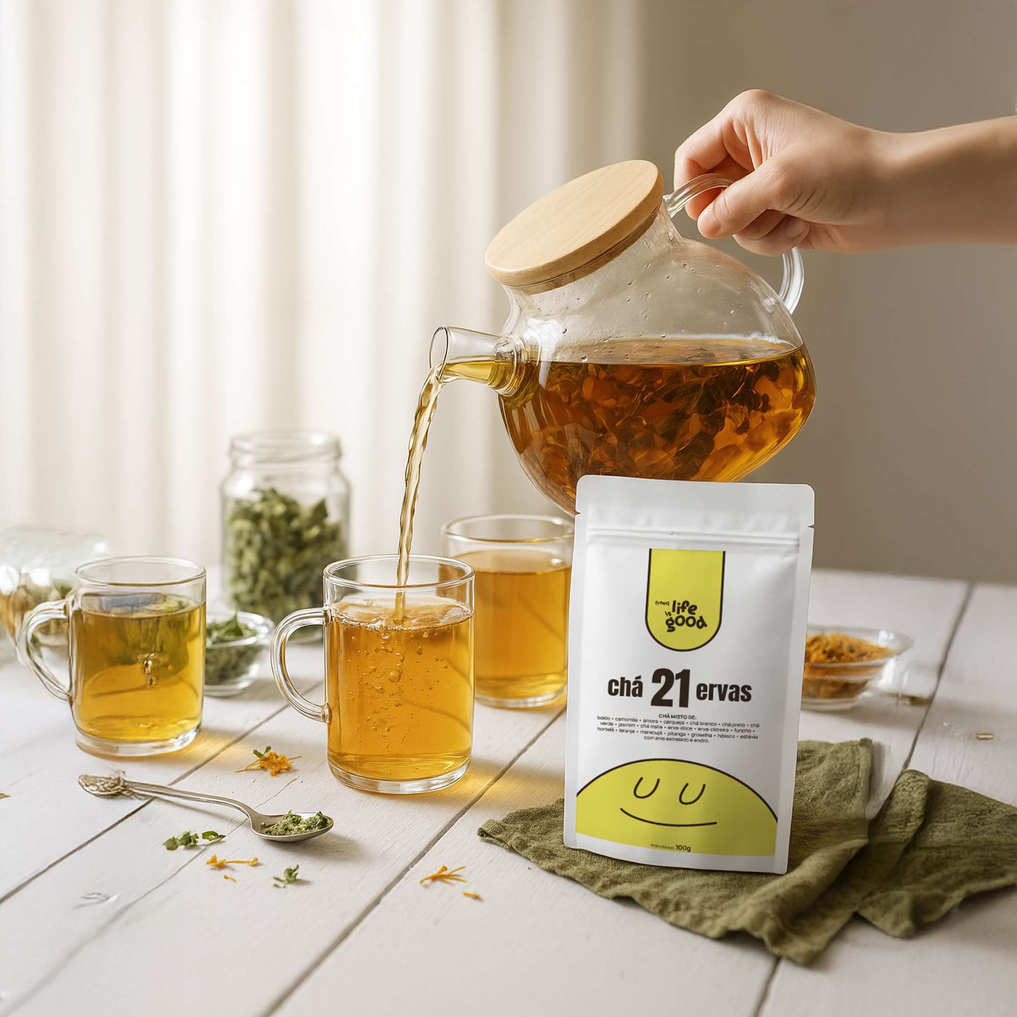 Chá 21 Ervas 100g - Life is Good