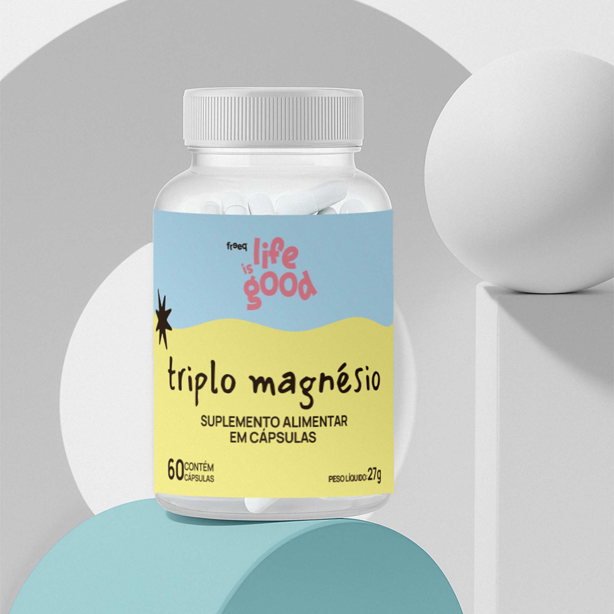 Triplo Magnésio - Life is Good (60 cápsulas)