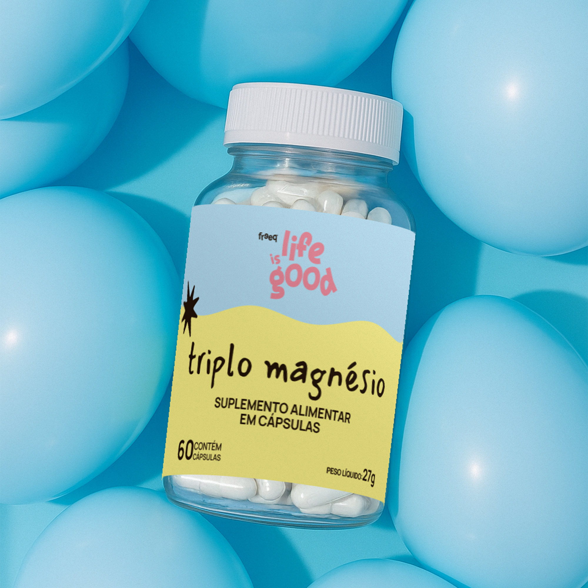 Triplo Magnésio - Life is Good (60 cápsulas)